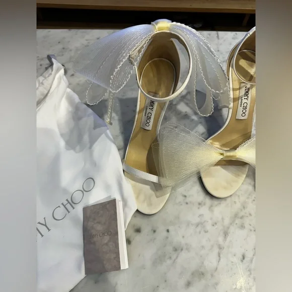 JIMMY CHOO Aveline 1000 Latte 38.5 - Picture 12 of 16